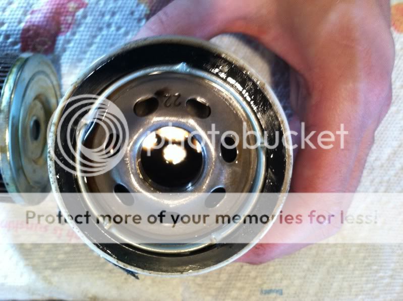 Hacked open FVP oil filter Bob Is The Oil Guy